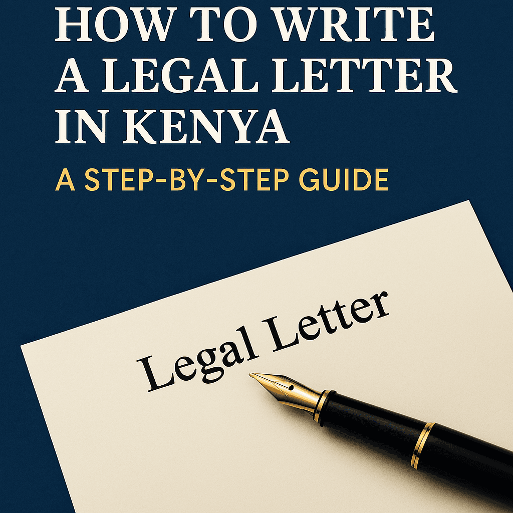How to Write a Legal Letter in Kenya: A Step-by-Step Guide